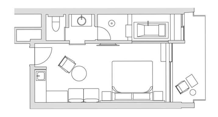 Deluxe Room Floor Plan