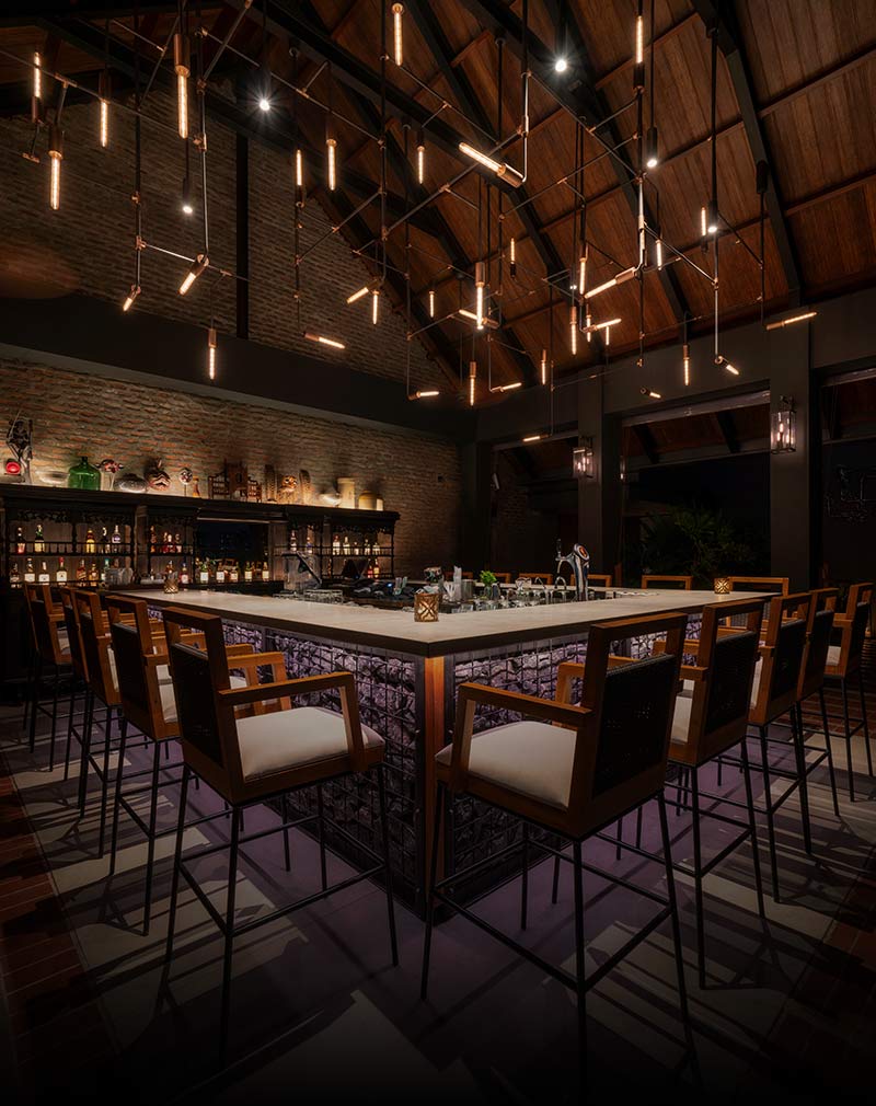 The bar on the top