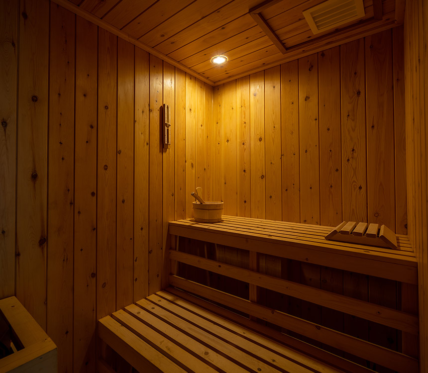 Sauna and Jacuzzi