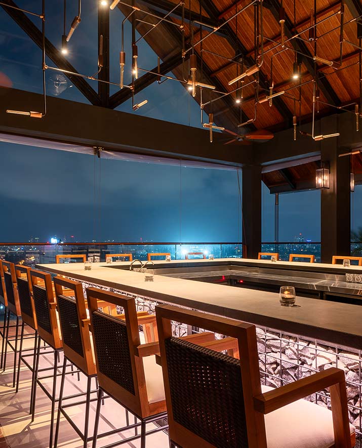 The bar on the top